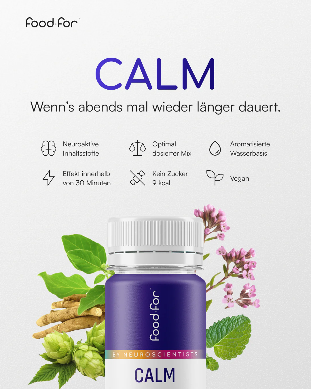 FoodFor Calm Shot, 60ml - Image 2