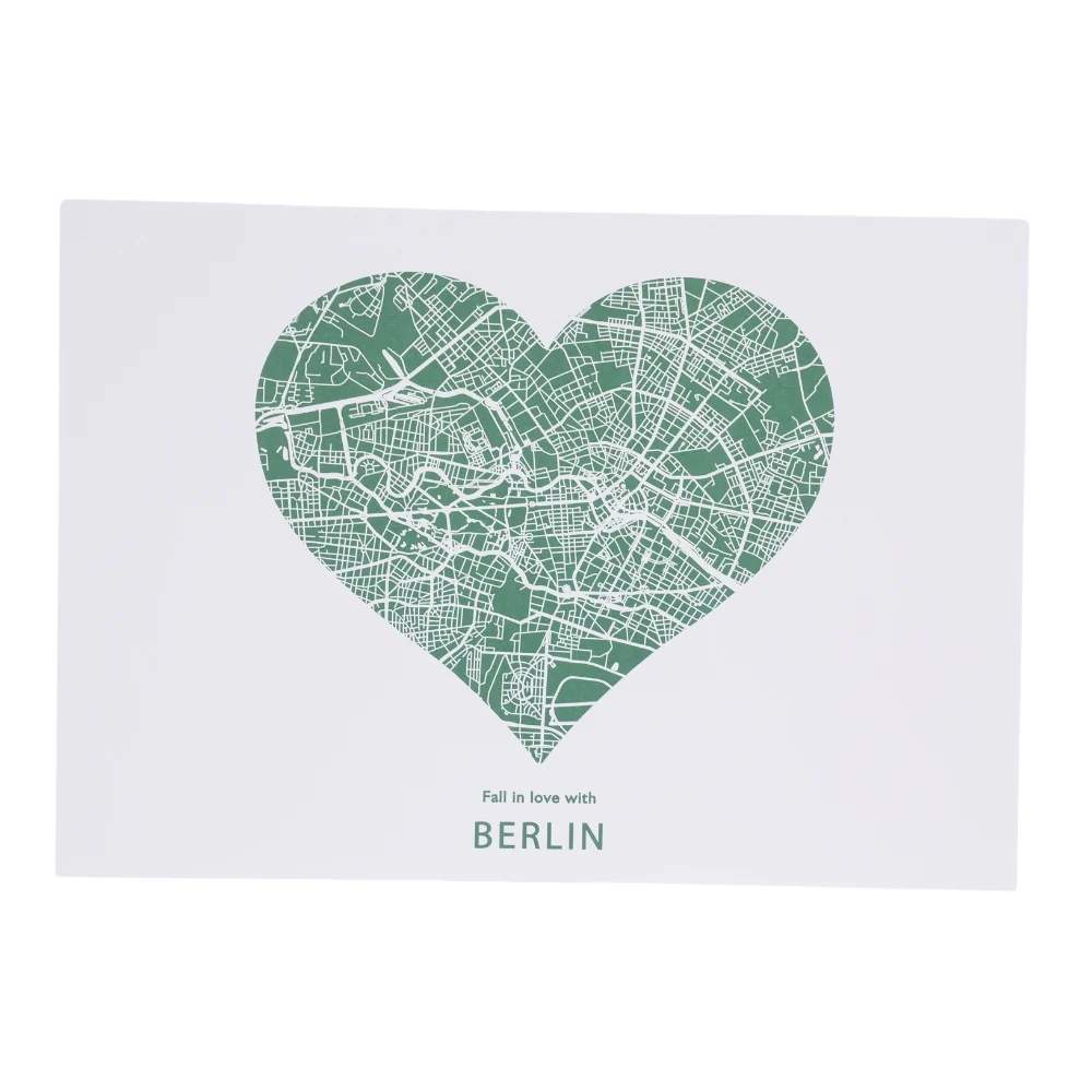 Kunstdruck Poster Berlin Grün